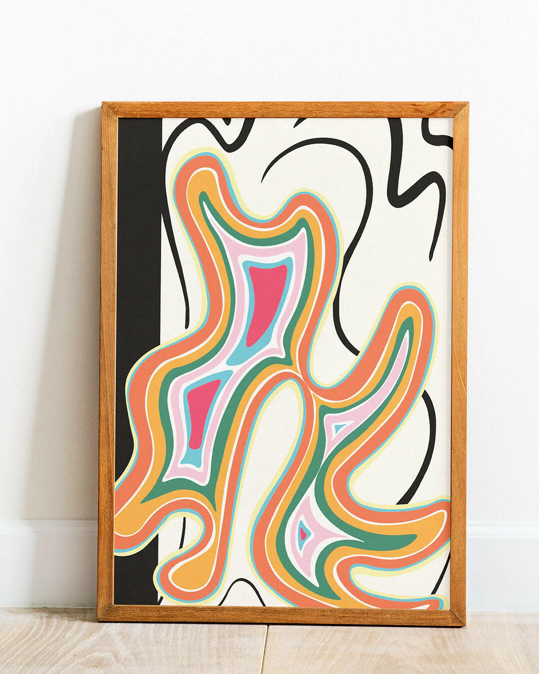 Abstract Canyon Geometric Art Print - Image 4