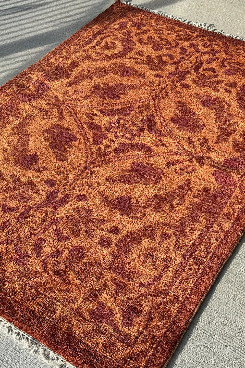 Amber Vine Hand-Knotted Wool Rug - Image 4