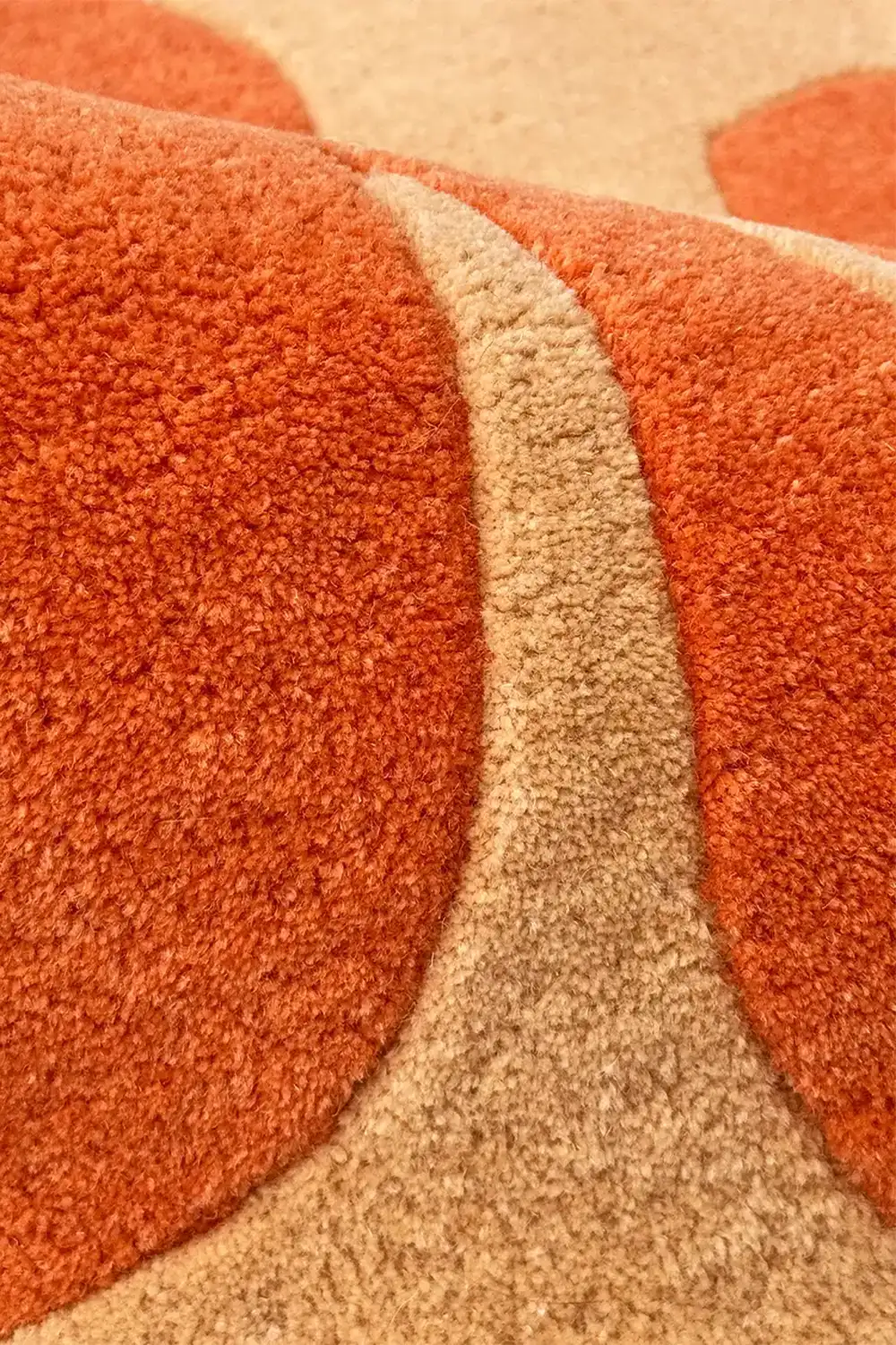 Blossom 3D Square Hand-Tufted Wool Rug - Image 4