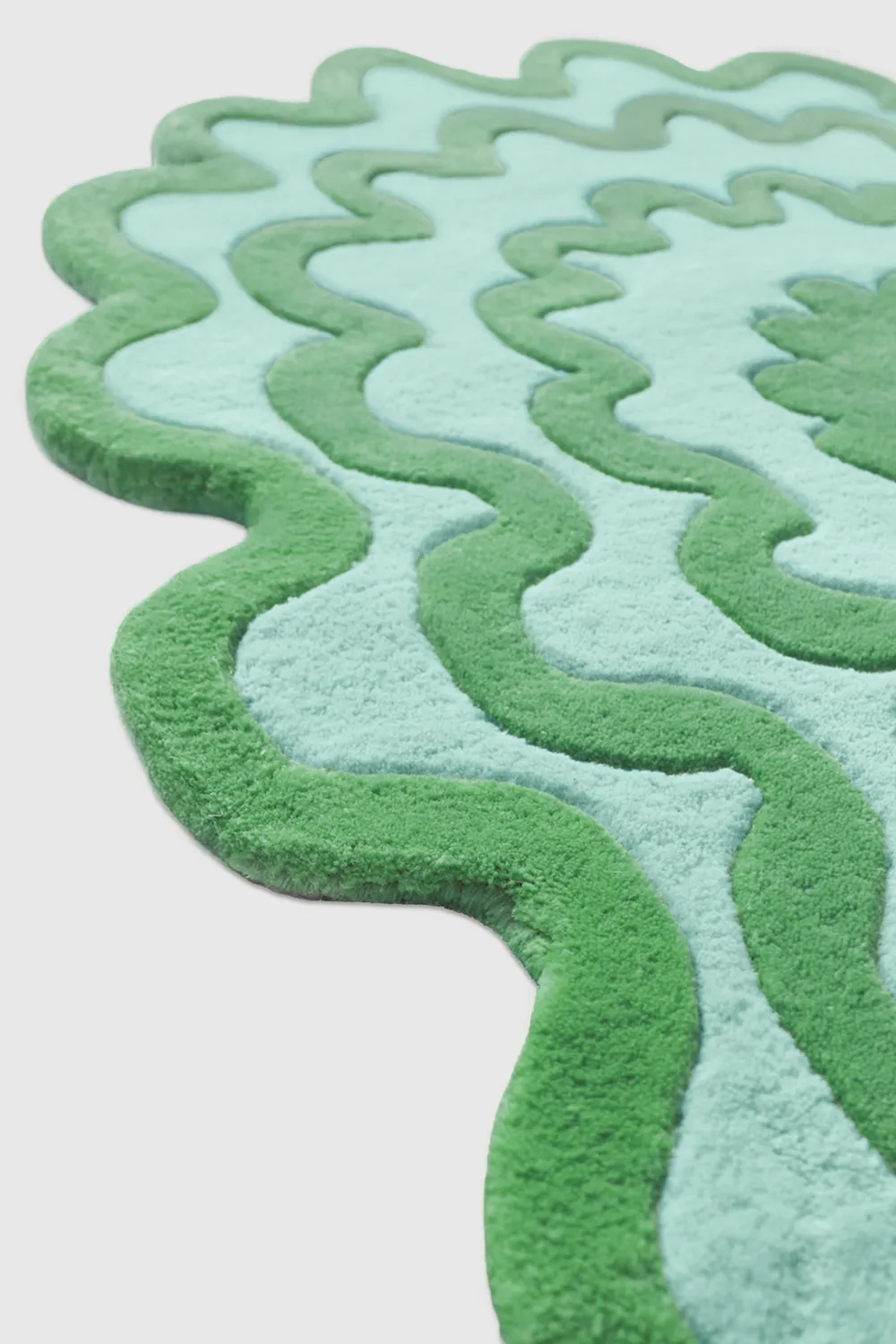 Burst Oval Hand-Tufted Wool Rug - Image 4