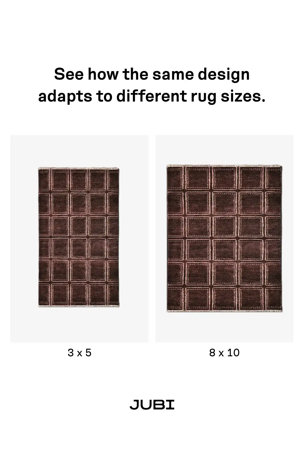 Boxstep Bold Grid Hand-Knotted Wool Rug - Image 4