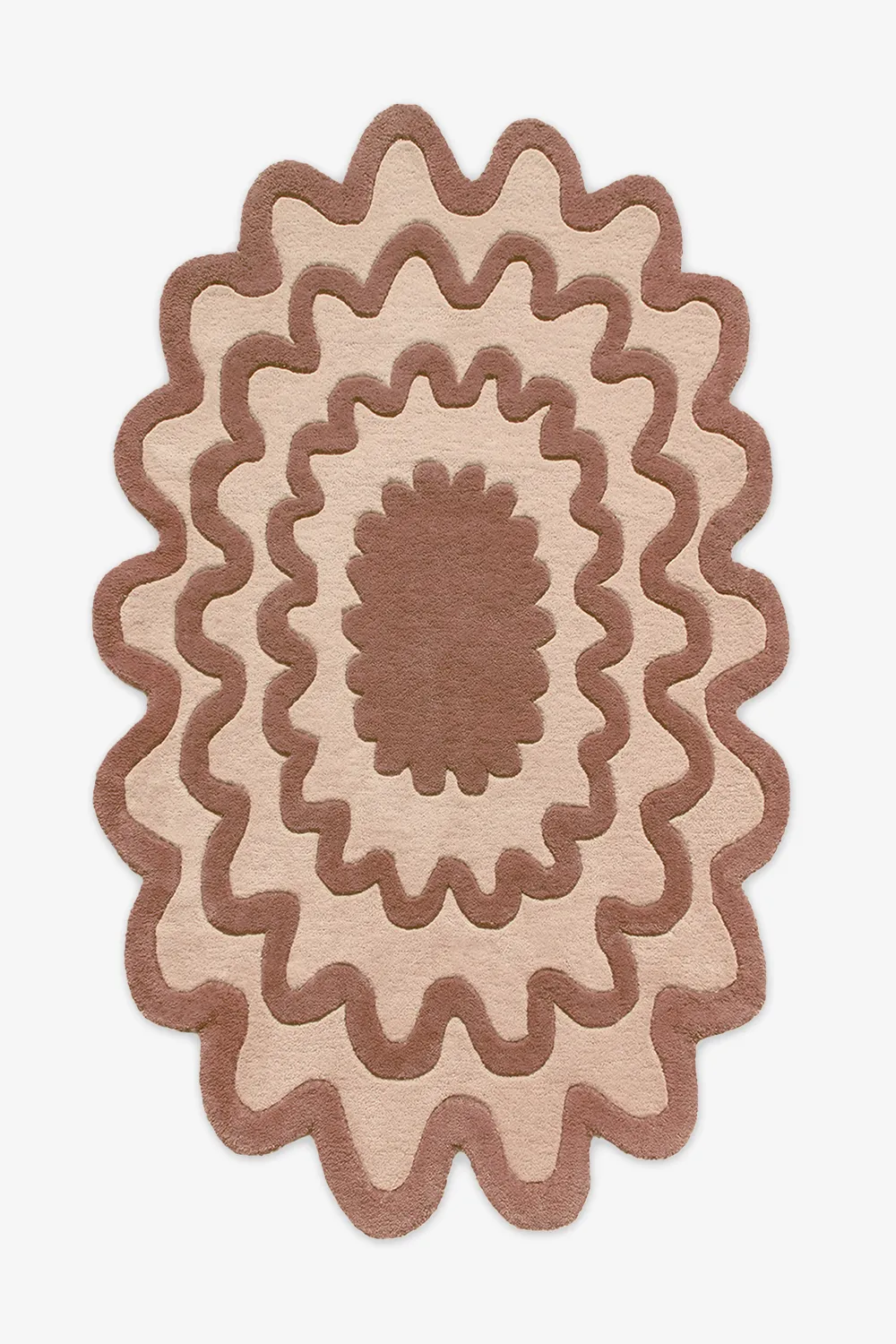 Burst Oval Hand-Tufted Wool Rug - Image 29