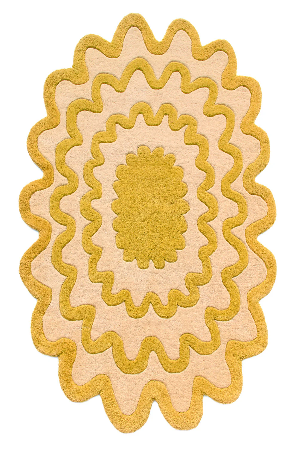 Burst Oval Hand-Tufted Wool Rug - Image 34