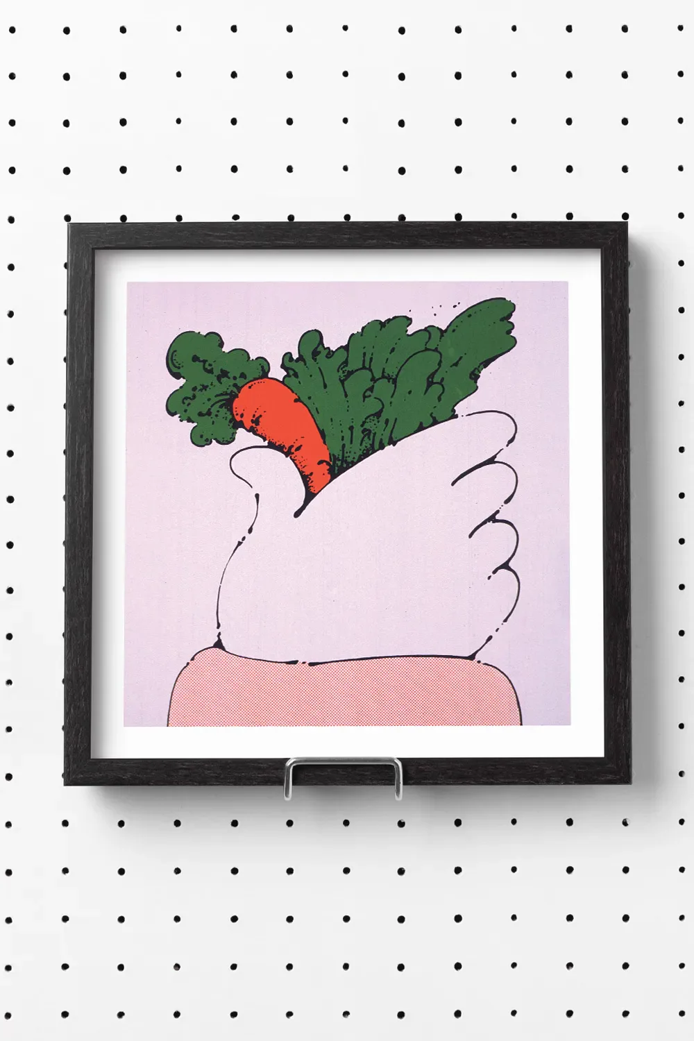 Carrot Pop Art Square Print