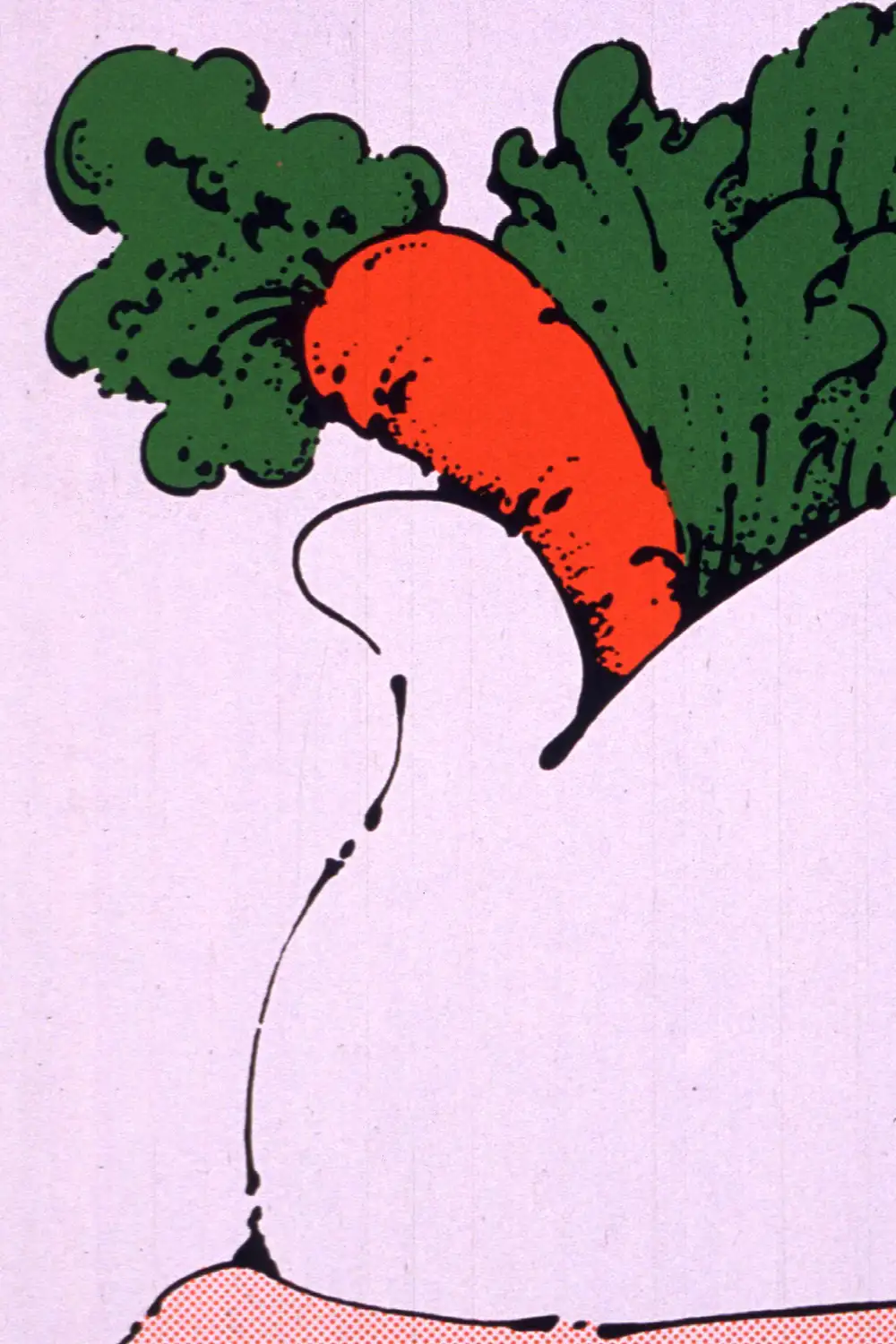 Carrot Pop Art Square Print - Image 2