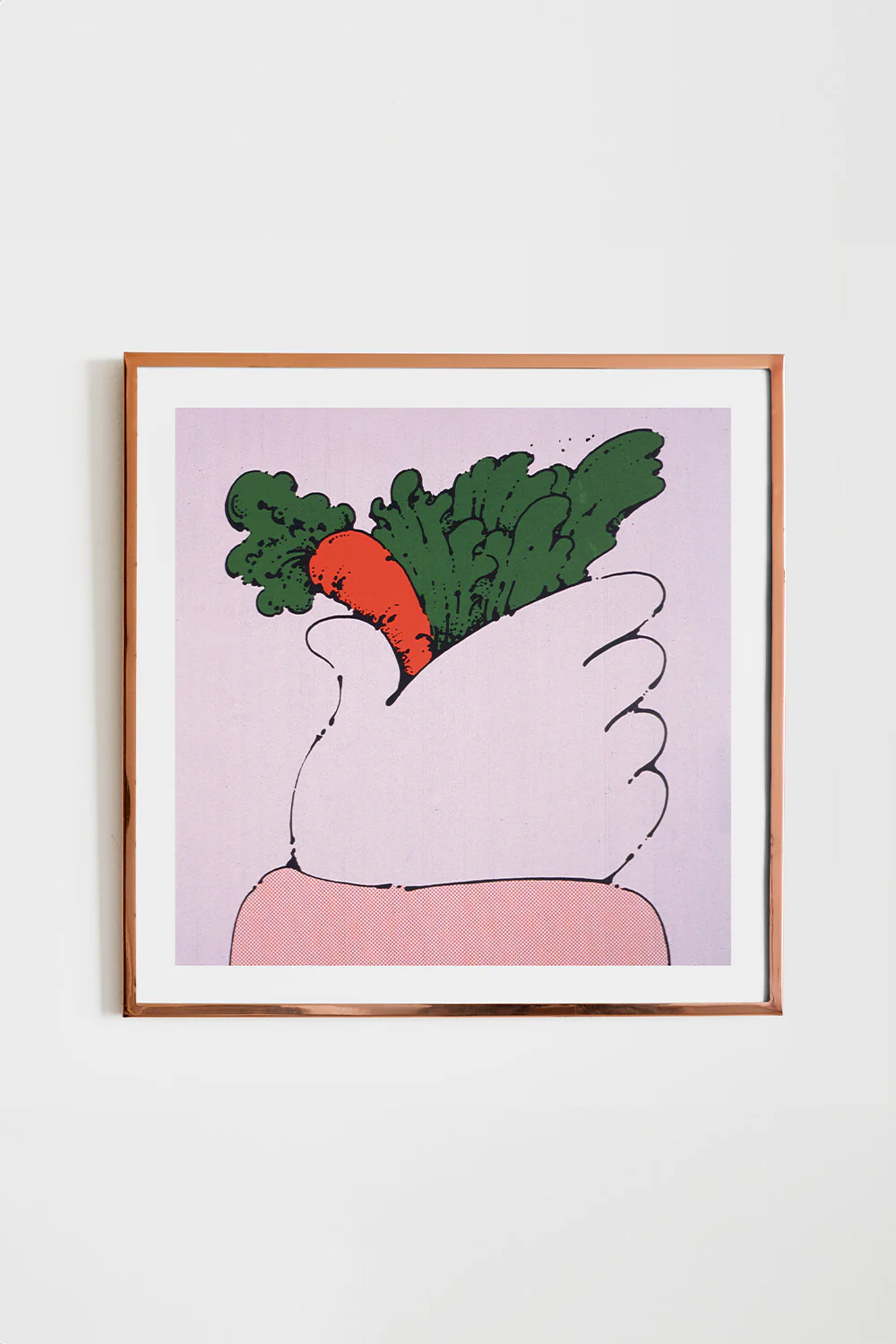 Carrot Pop Art Square Print - Image 3