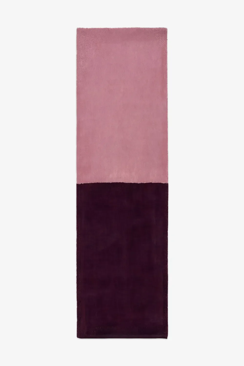Classic Color Block Hand-Tufted Wool Runner Rug - Image 5