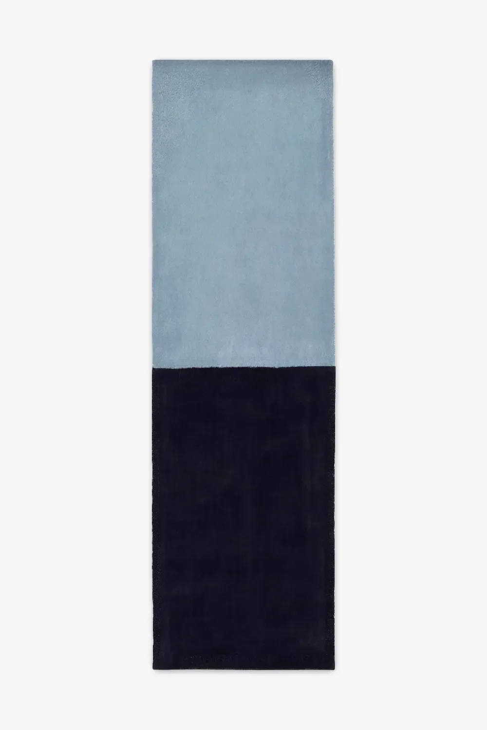 Classic Color Block Hand-Tufted Wool Runner Rug - Image 7