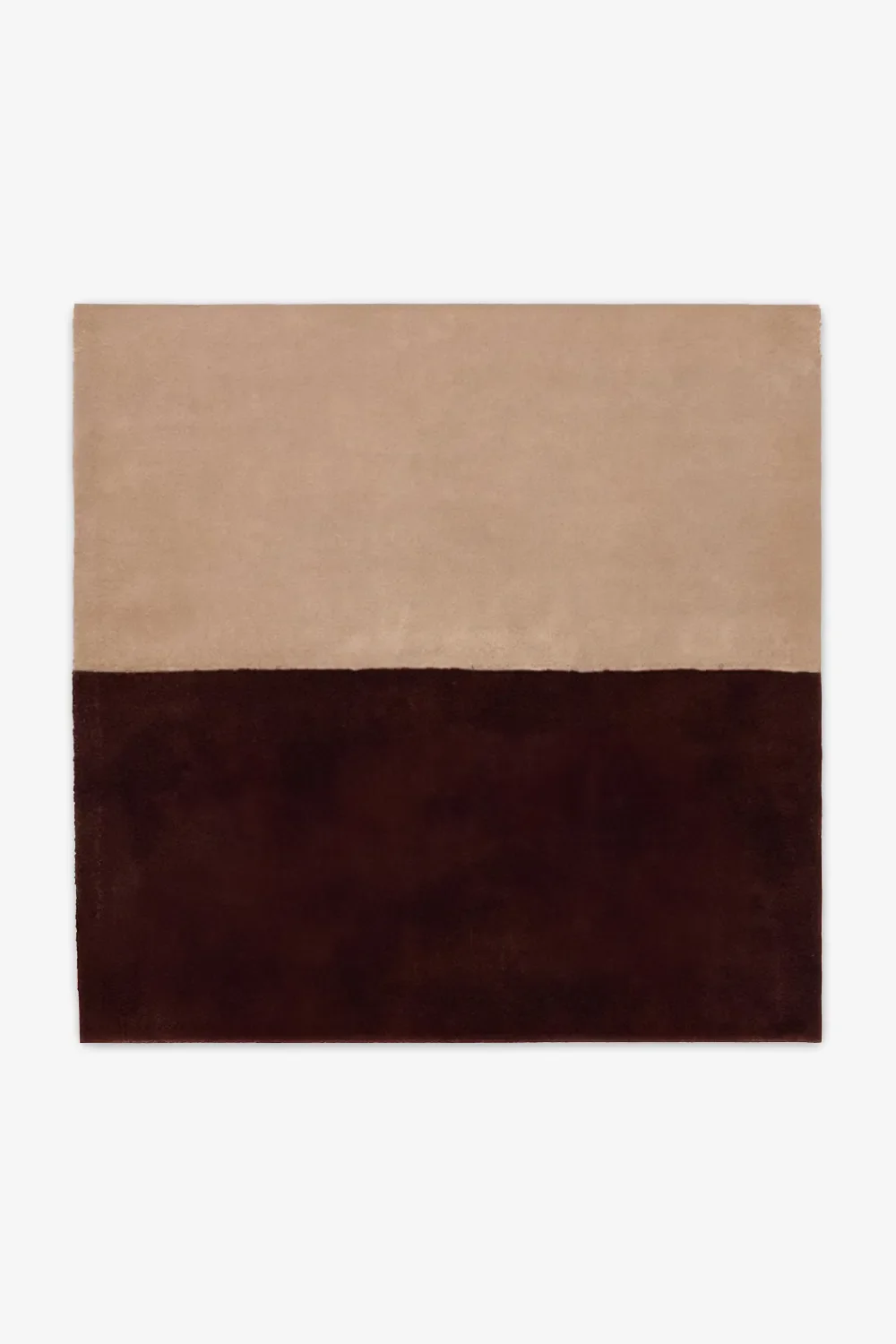 Classic Color Block Hand-Tufted Wool Square Rug - Image 6