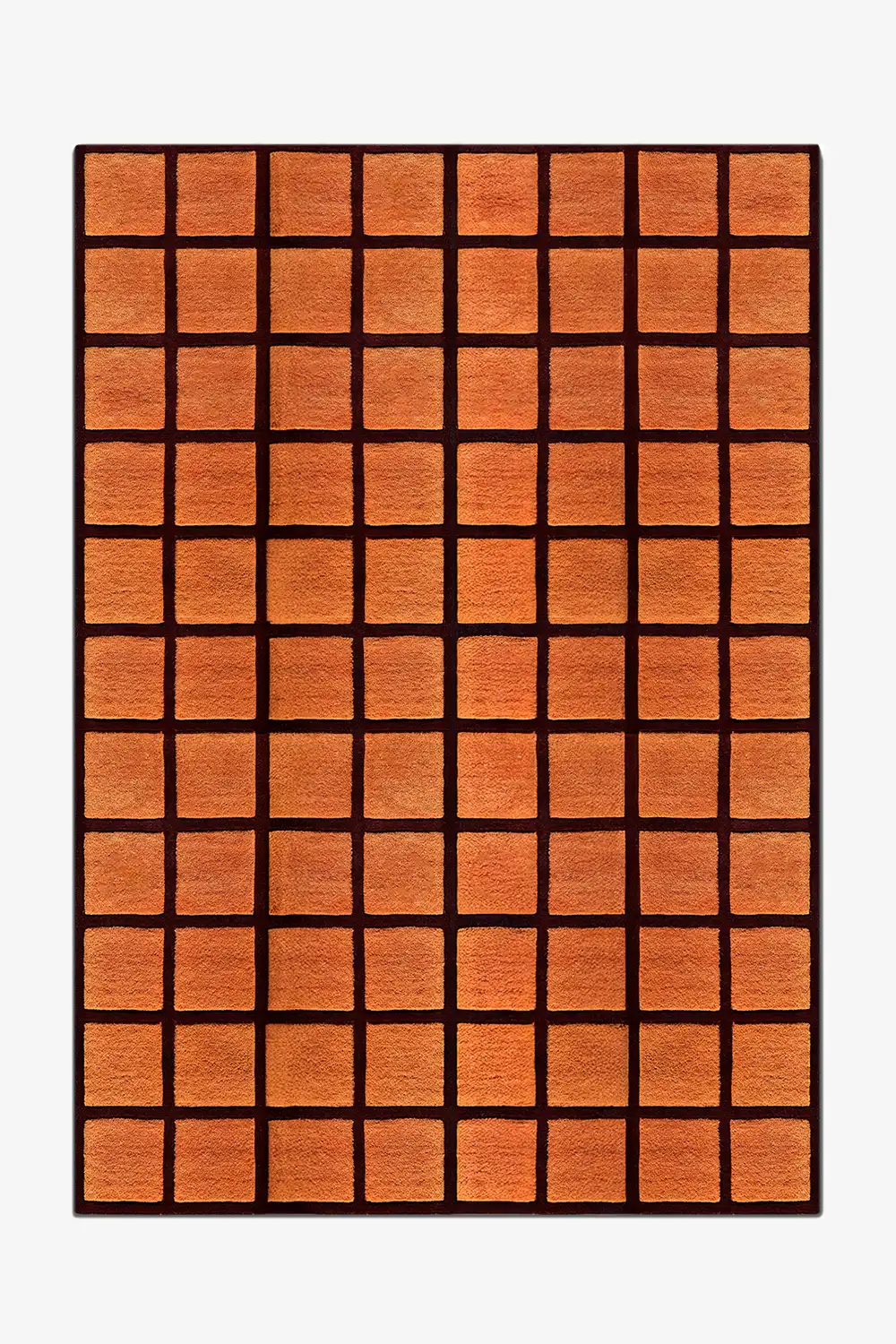 Clay Tile Hand-Tufted Wool Rug
