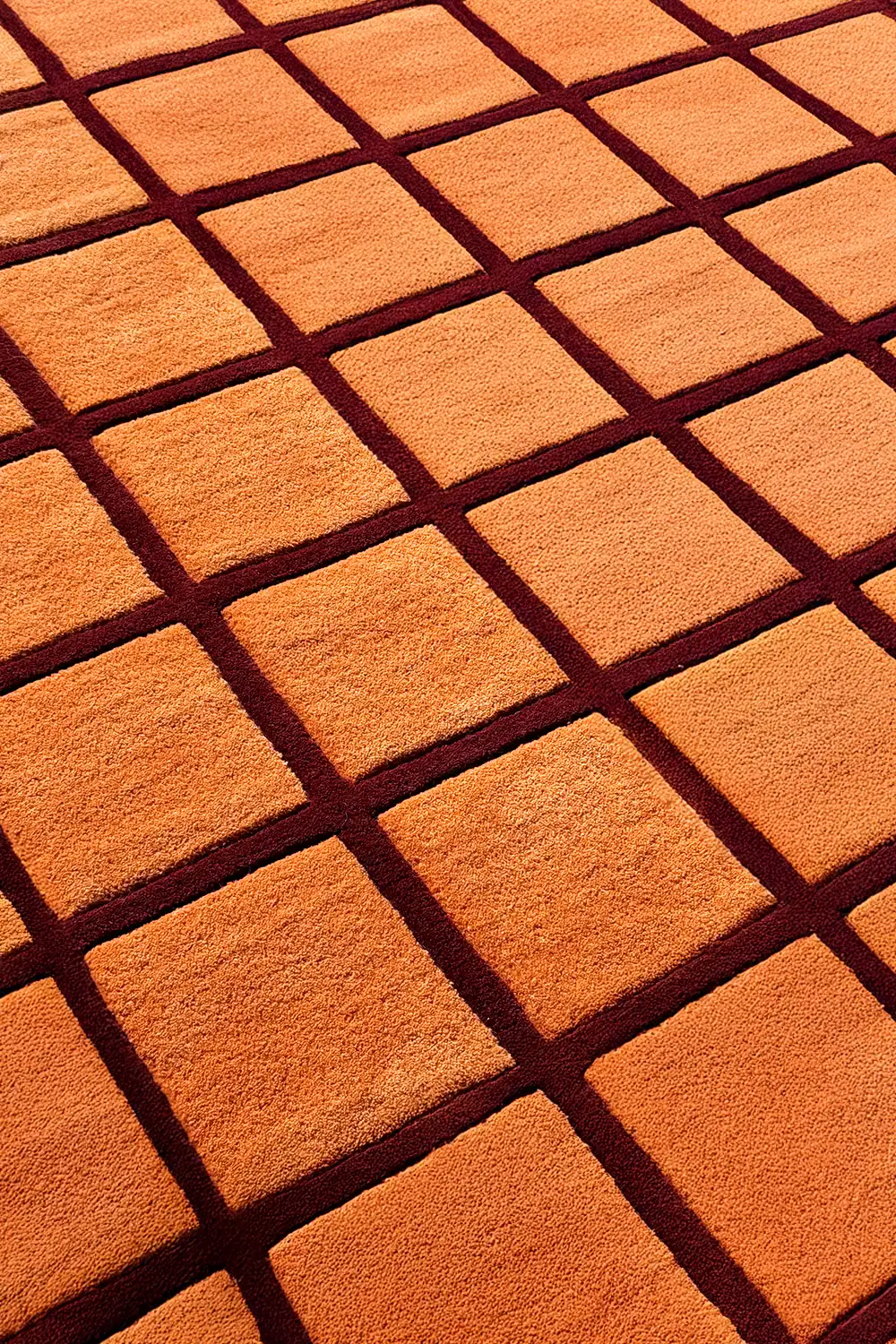 Clay Tile Hand-Tufted Wool Rug - Image 4