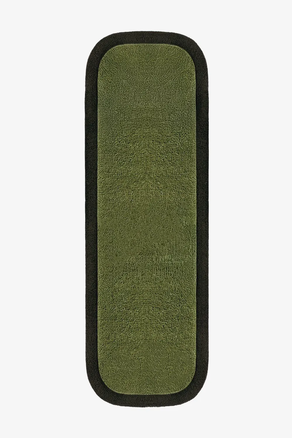 Contour Edge Hand-Tufted Wool Runner Rug