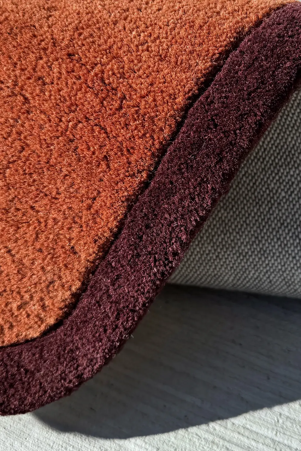 Contour Edge Hand-Tufted Wool Runner Rug - Image 5