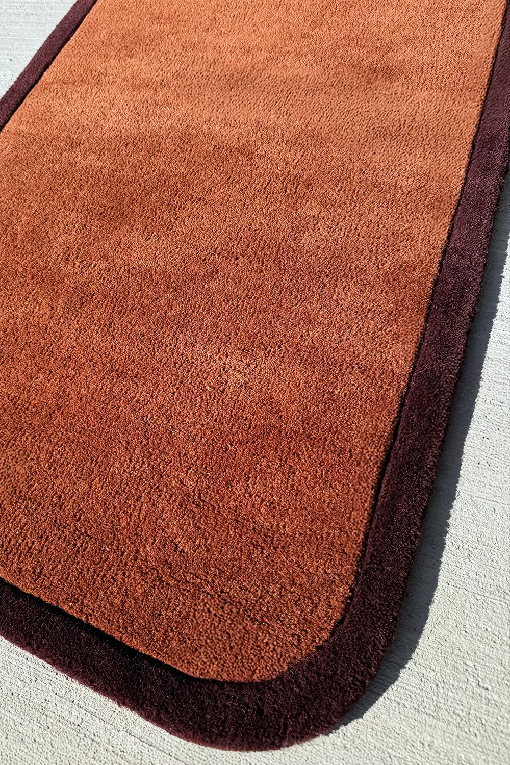 Contour Edge Hand-Tufted Wool Runner Rug - Image 6