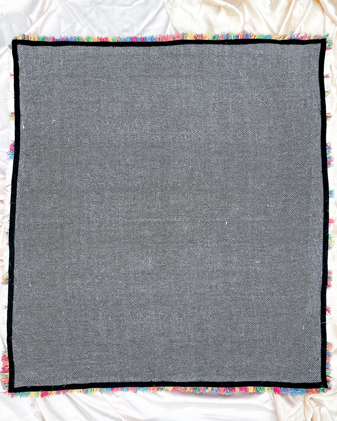 Recycled Cotton Cream and Multicolor Striped Accent Rug - Image 5