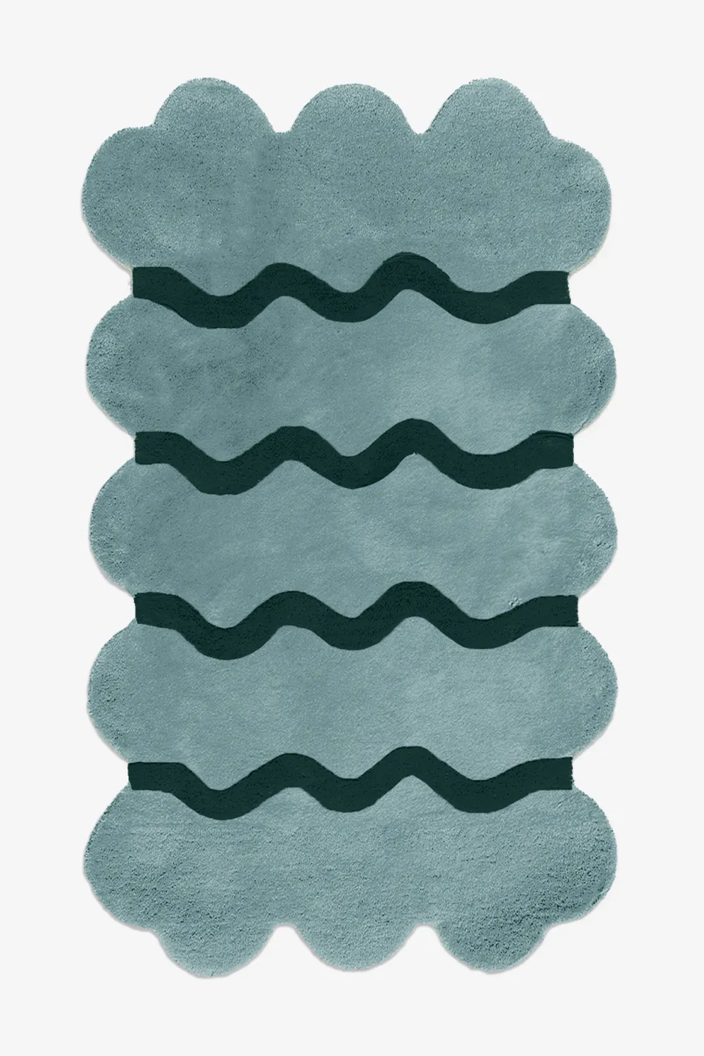 Customizable Sculpted Edge Tufted Wool Rug - Image 3