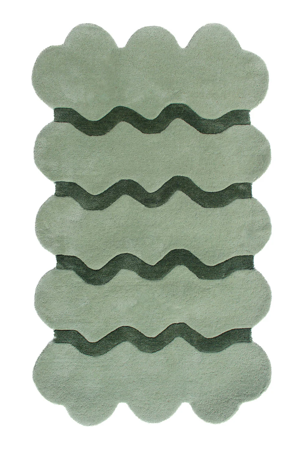 Customizable Sculpted Edge Tufted Wool Rug - Image 6