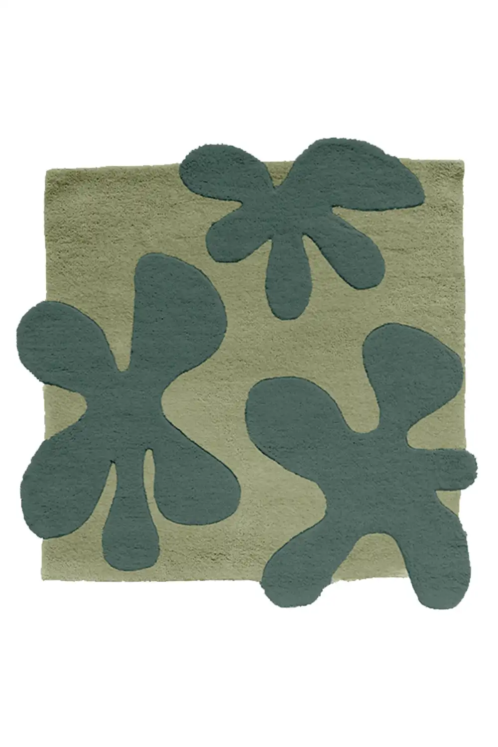 Customizable 3D Blossom Square Tufted Wool Rug - Image 5