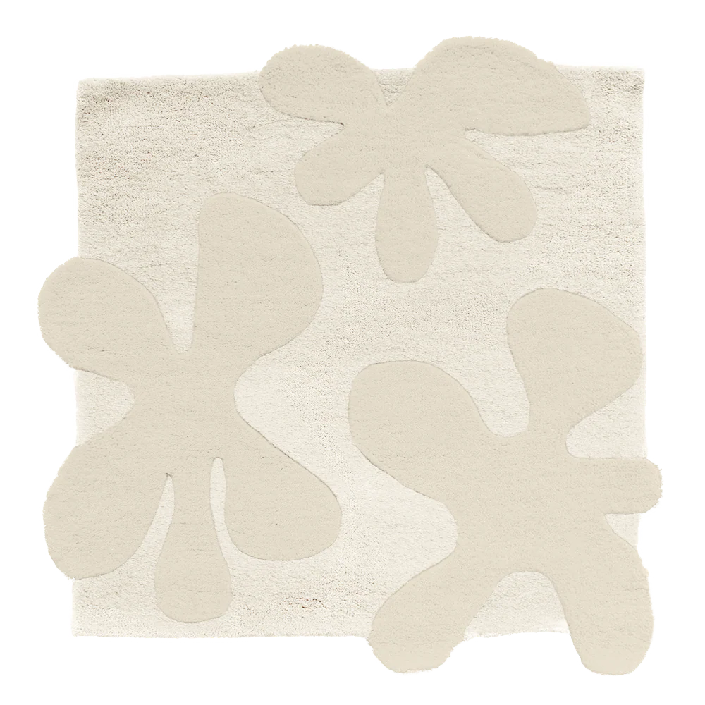 Customizable 3D Blossom Square Tufted Wool Rug - Image 6