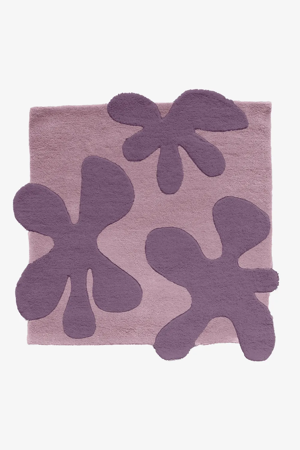 Customizable 3D Blossom Square Tufted Wool Rug - Image 7