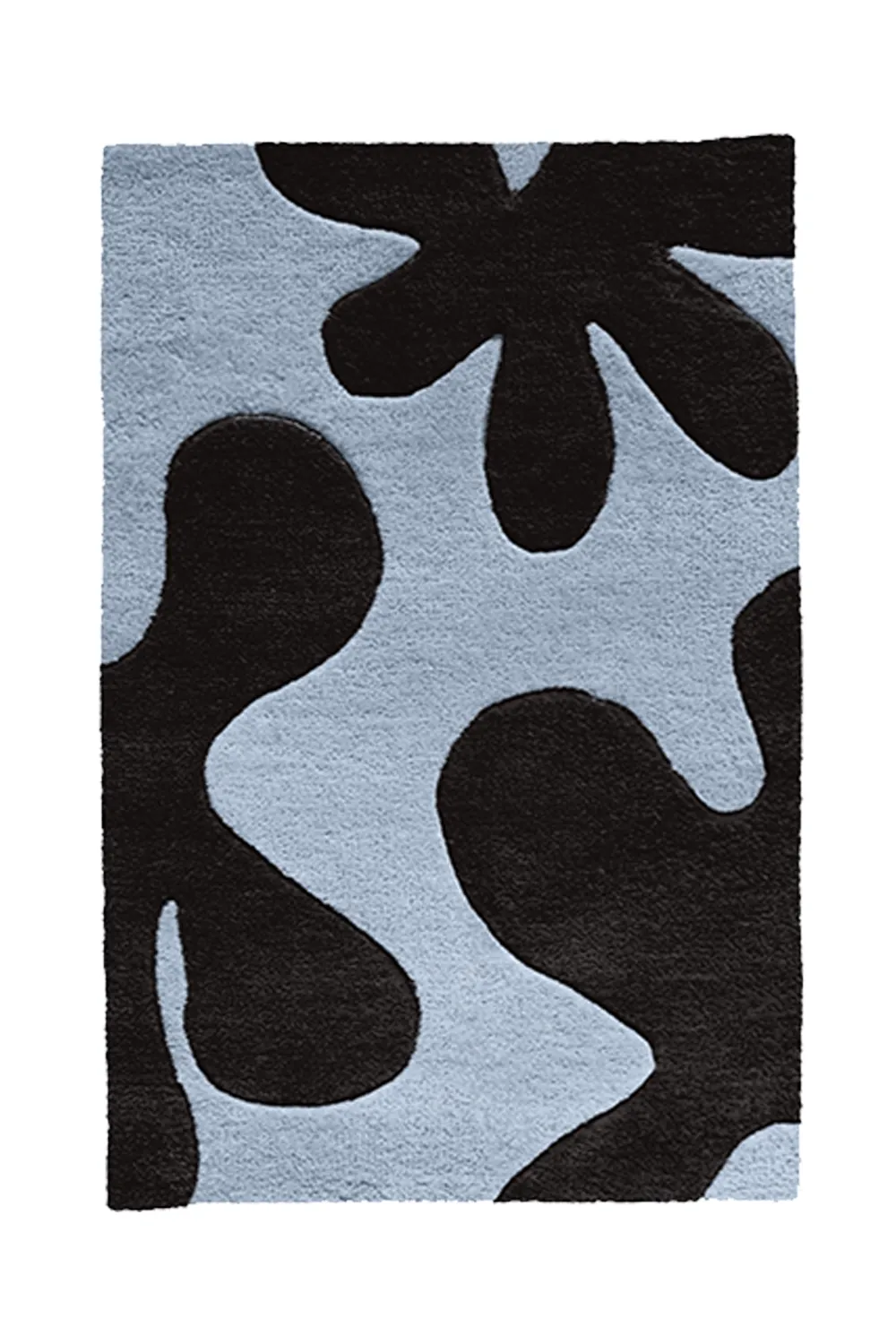 Customizable Abstract Floral Tufted Wool Rug - Image 4