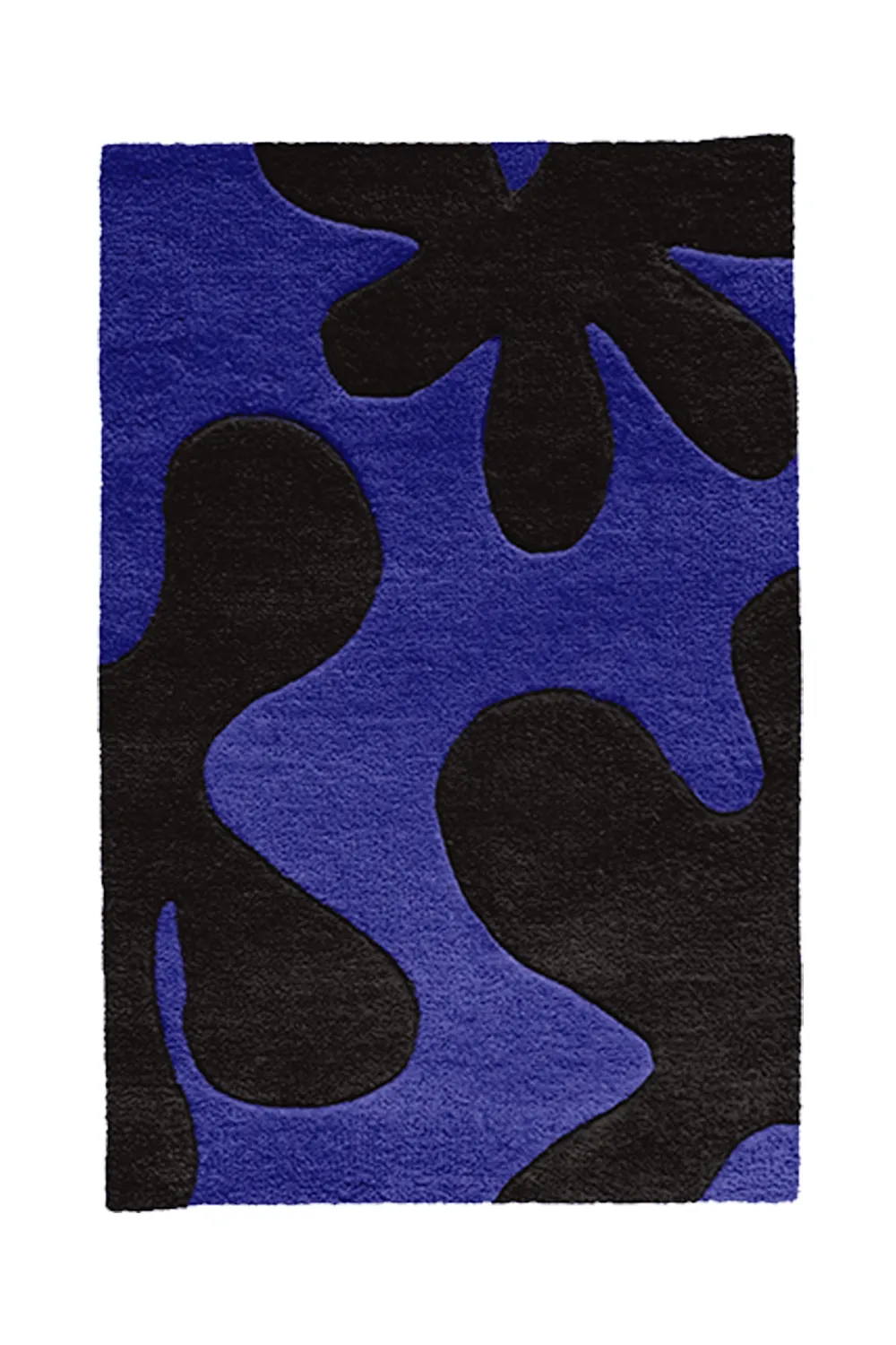 Customizable Abstract Floral Tufted Wool Rug - Image 8