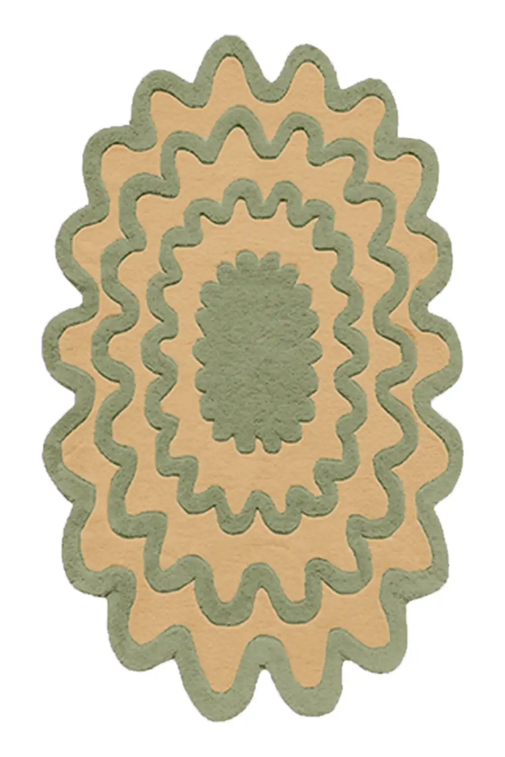 Customizable Burst Tufted Wool Rug - Image 10