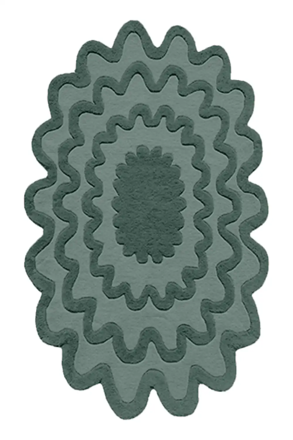 Customizable Burst Tufted Wool Rug - Image 4