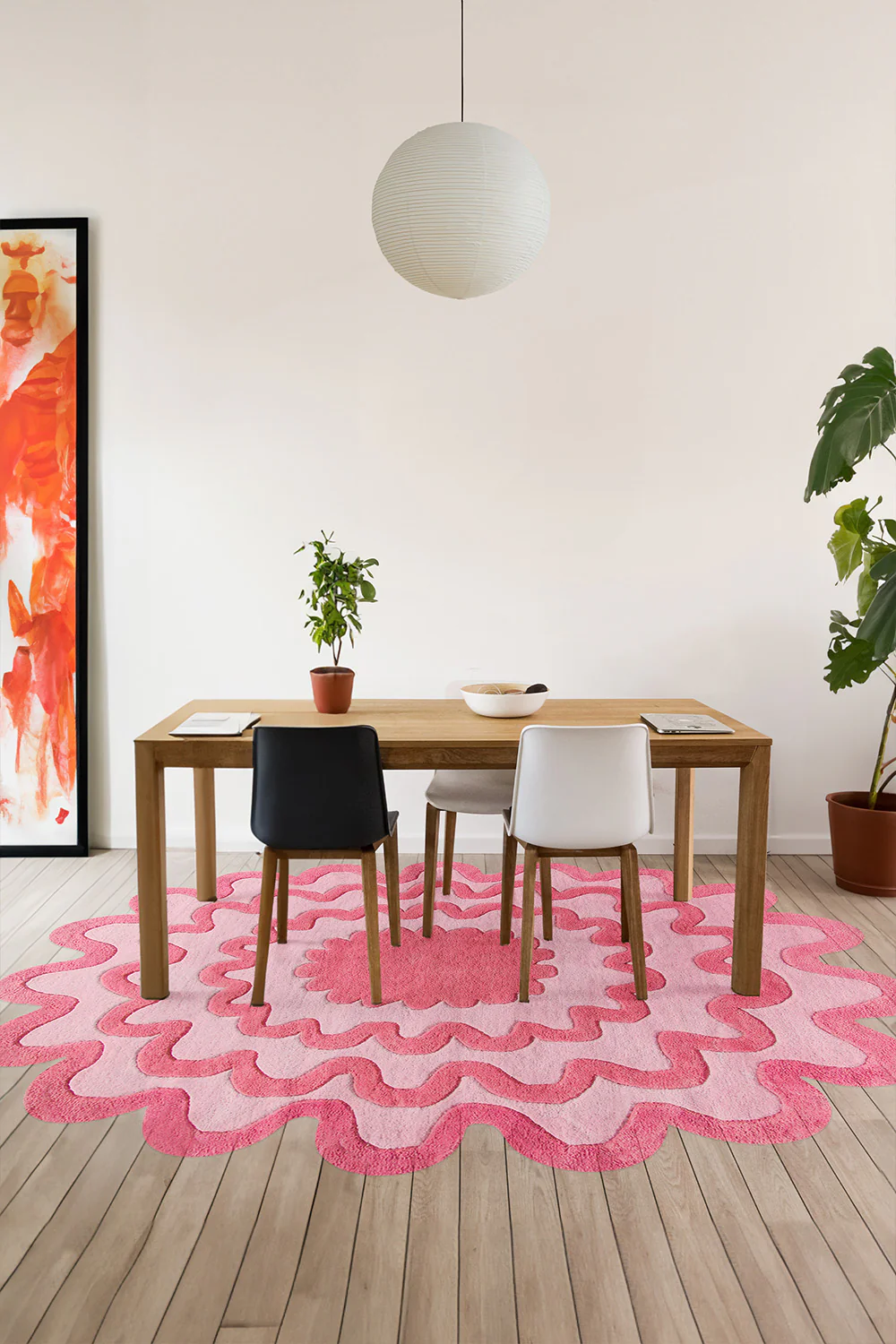 Customizable Burst Tufted Wool Rug - Image 7