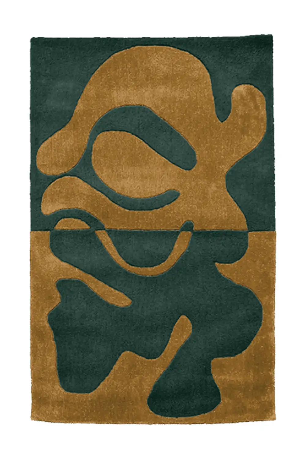 Customizable Organic Fusion Abstract Tufted Wool Rug - Image 4