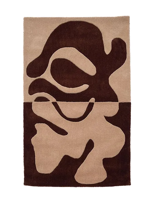 Customizable Organic Fusion Abstract Tufted Wool Rug - Image 6
