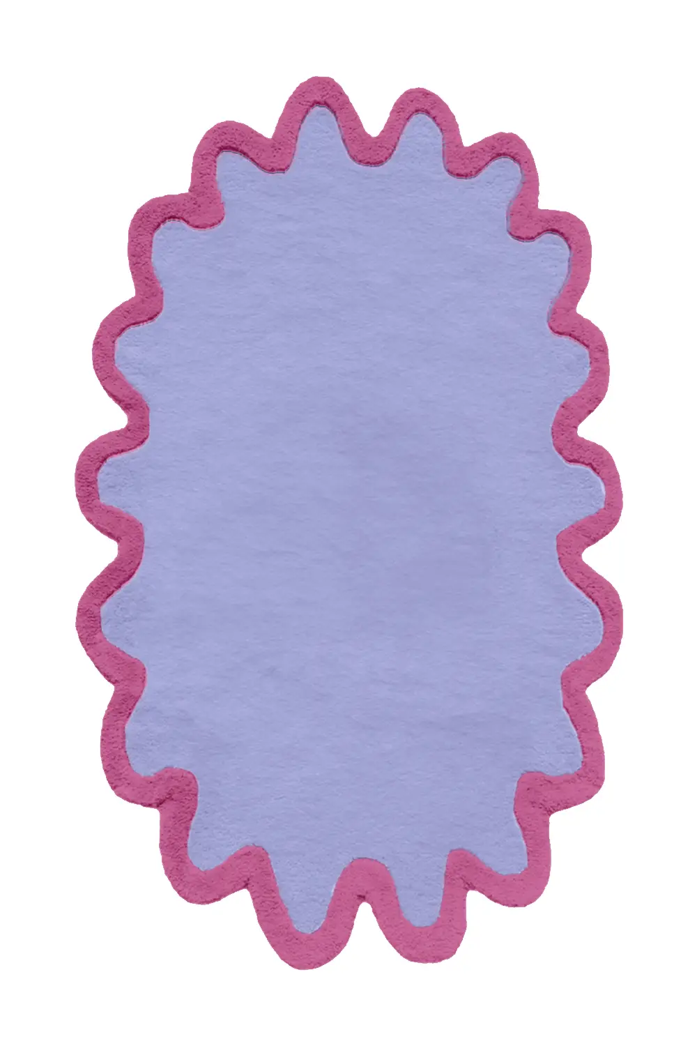 Customizable Halo Burst Tufted Wool Oval Rug - Image 3