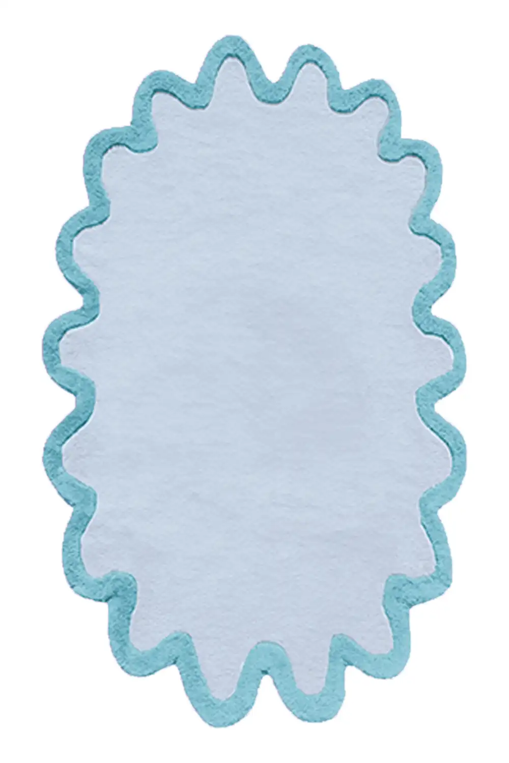 Customizable Halo Burst Tufted Wool Oval Rug - Image 4