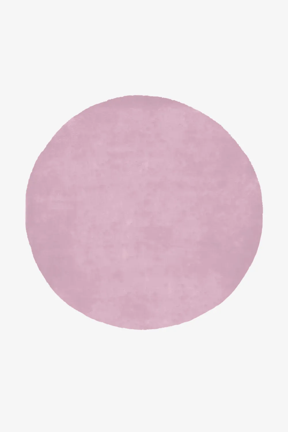 Customizable Solid Color Round Tufted Wool Rug