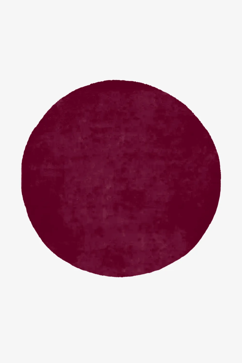 Customizable Solid Color Round Tufted Wool Rug - Image 2