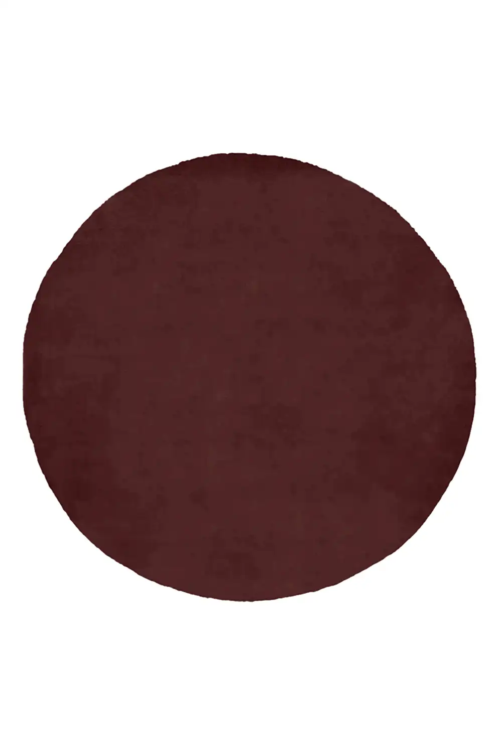 Customizable Solid Color Round Tufted Wool Rug - Image 3