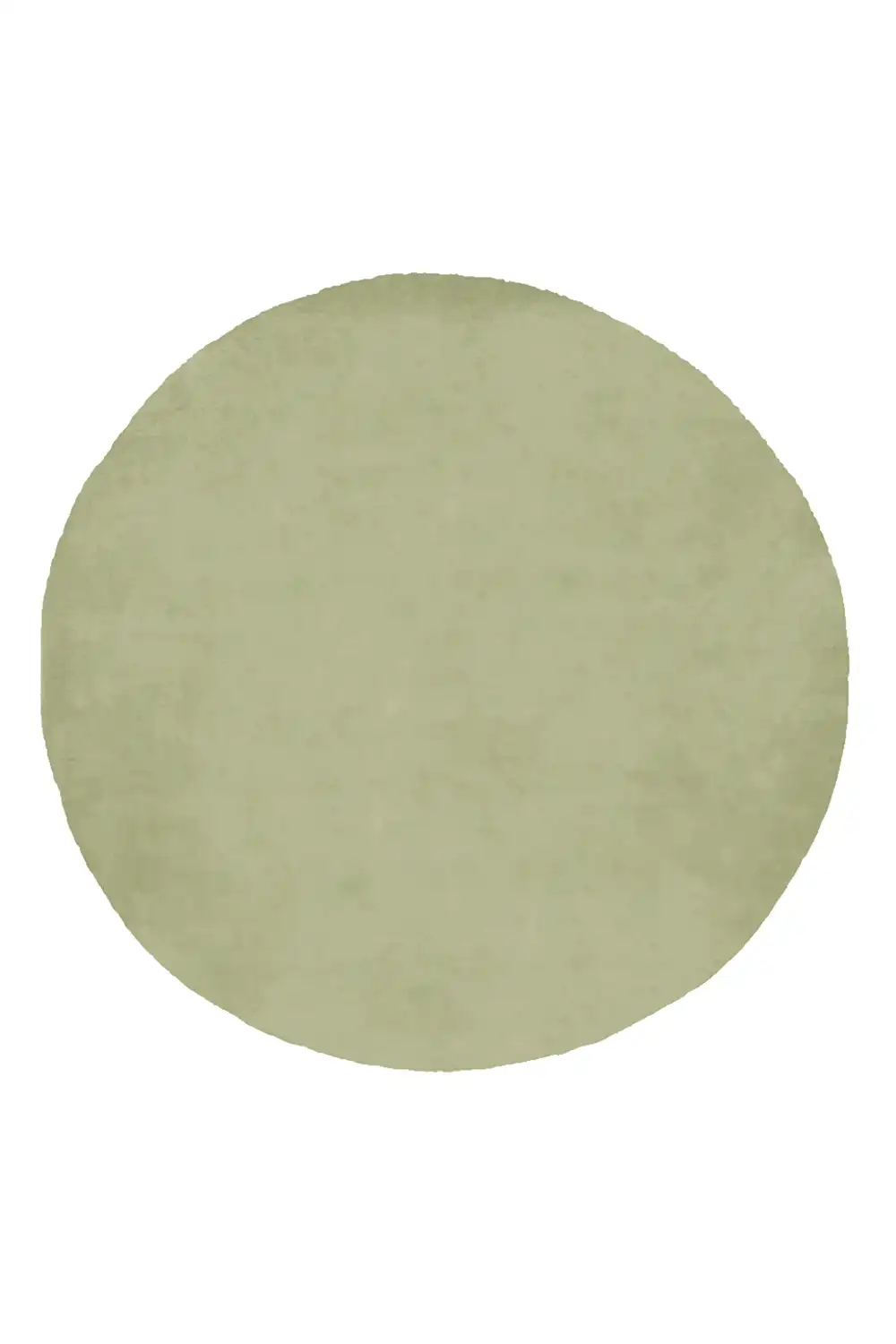 Customizable Solid Color Round Tufted Wool Rug - Image 4