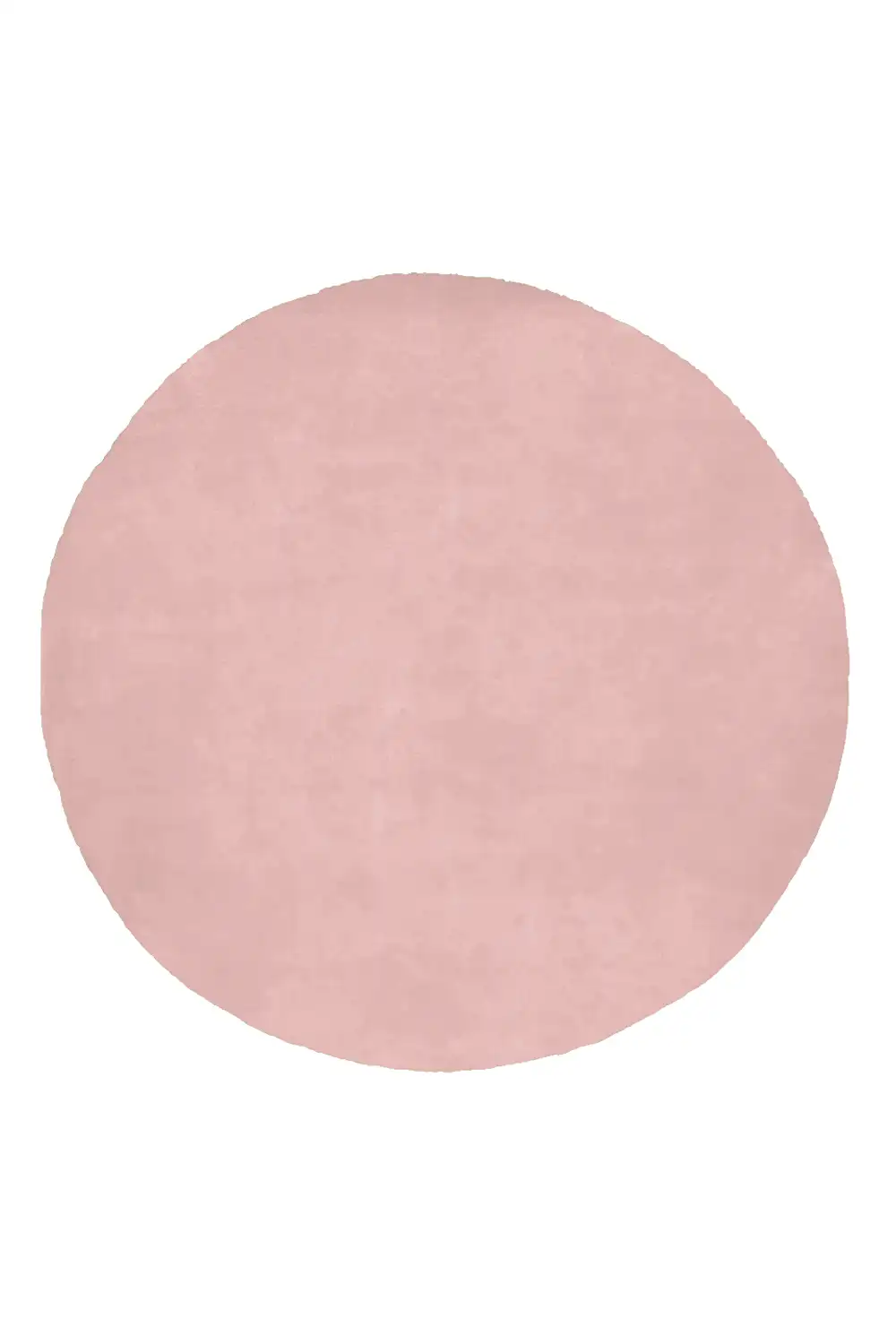 Customizable Solid Color Round Tufted Wool Rug - Image 5