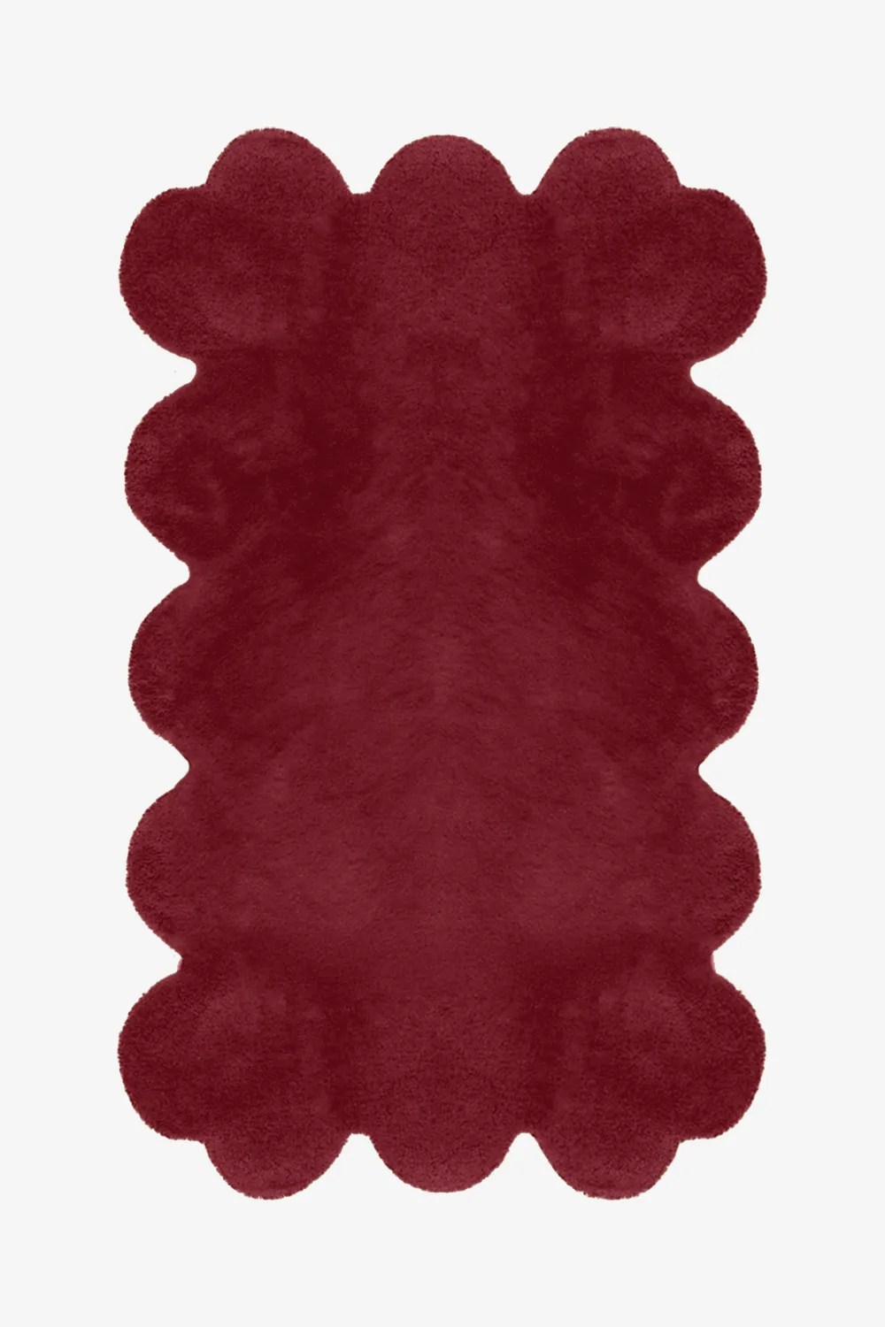 Customizable Solid Sculpted Edge Tufted Wool Rug - Image 11