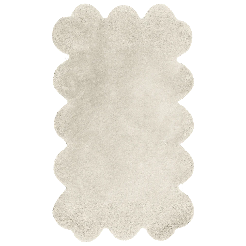 Customizable Solid Sculpted Edge Tufted Wool Rug - Image 8