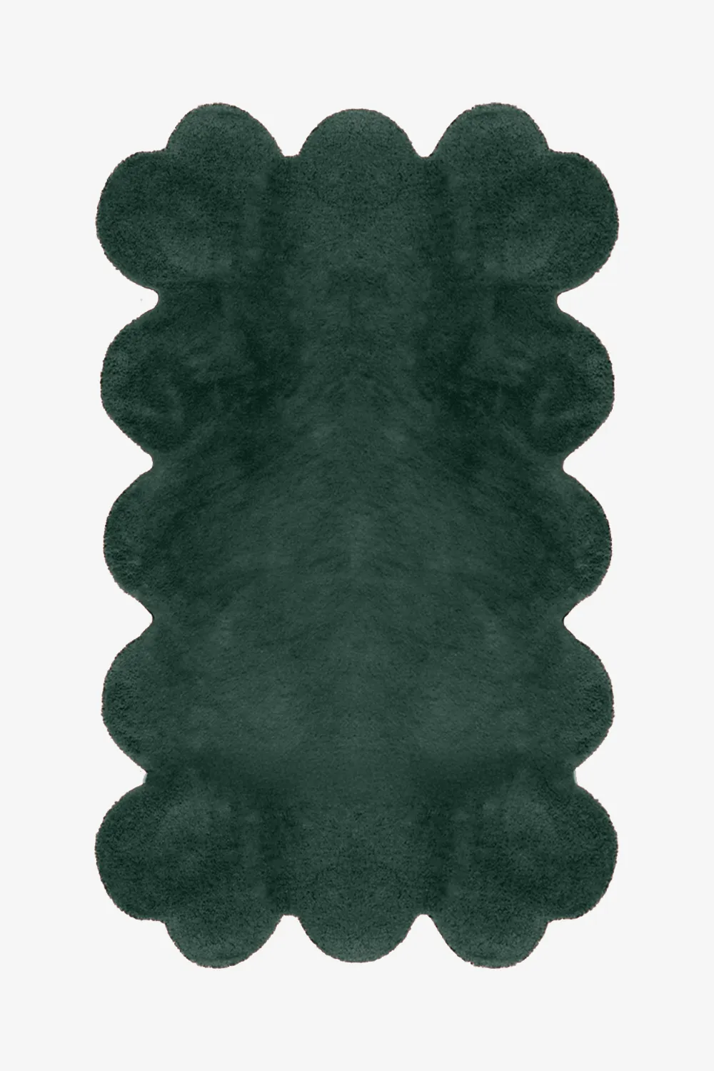 Customizable Solid Sculpted Edge Tufted Wool Rug - Image 9