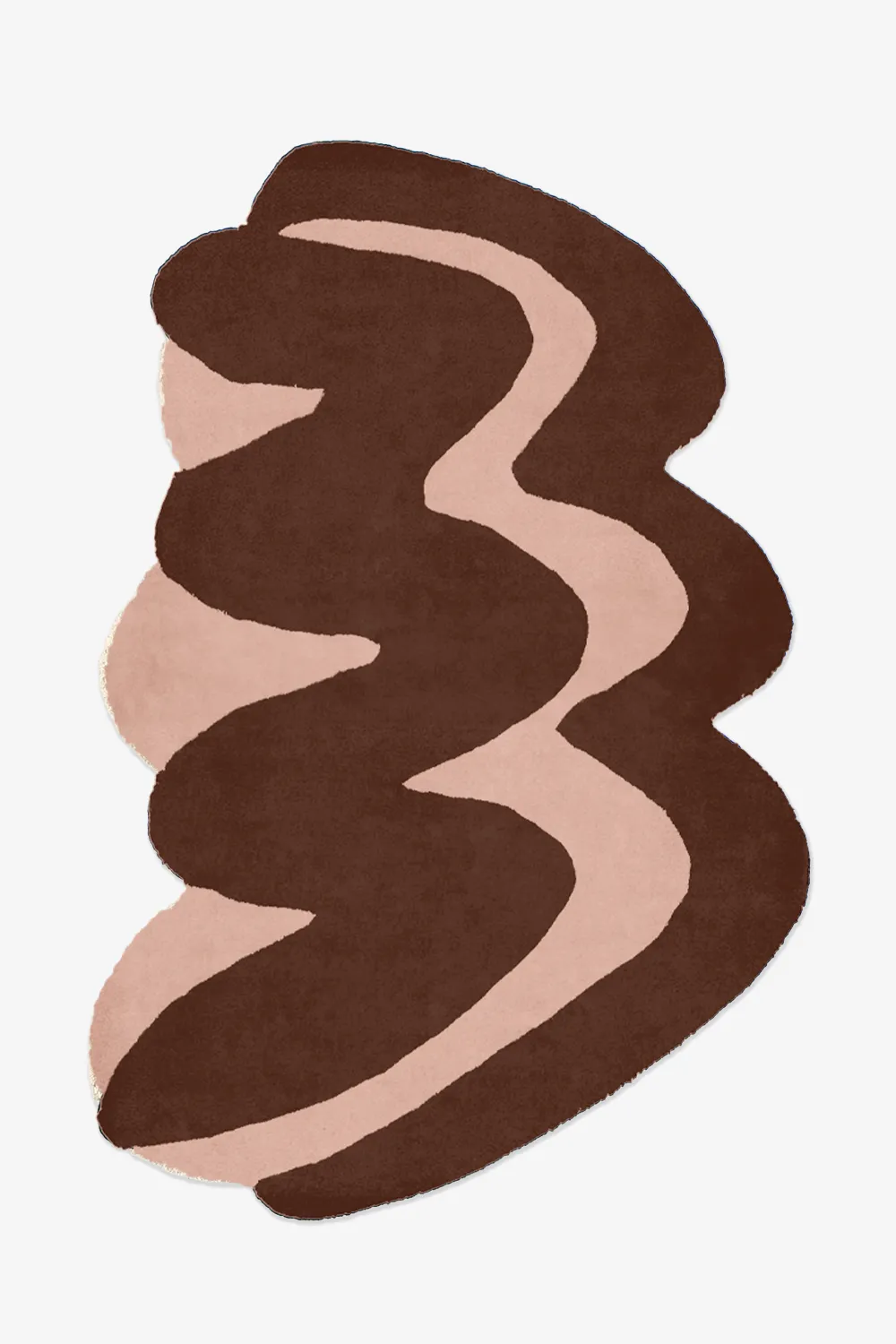 Customizable Wavy Zig Zag Tufted Wool Rug - Image 2