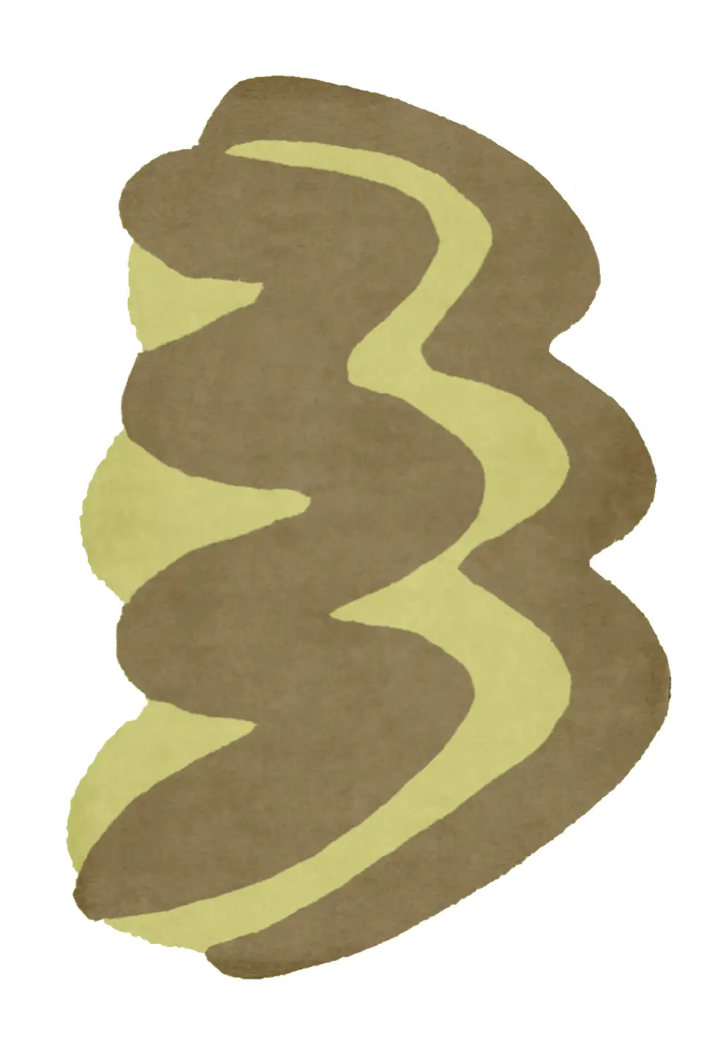 Customizable Wavy Zig Zag Tufted Wool Rug - Image 4
