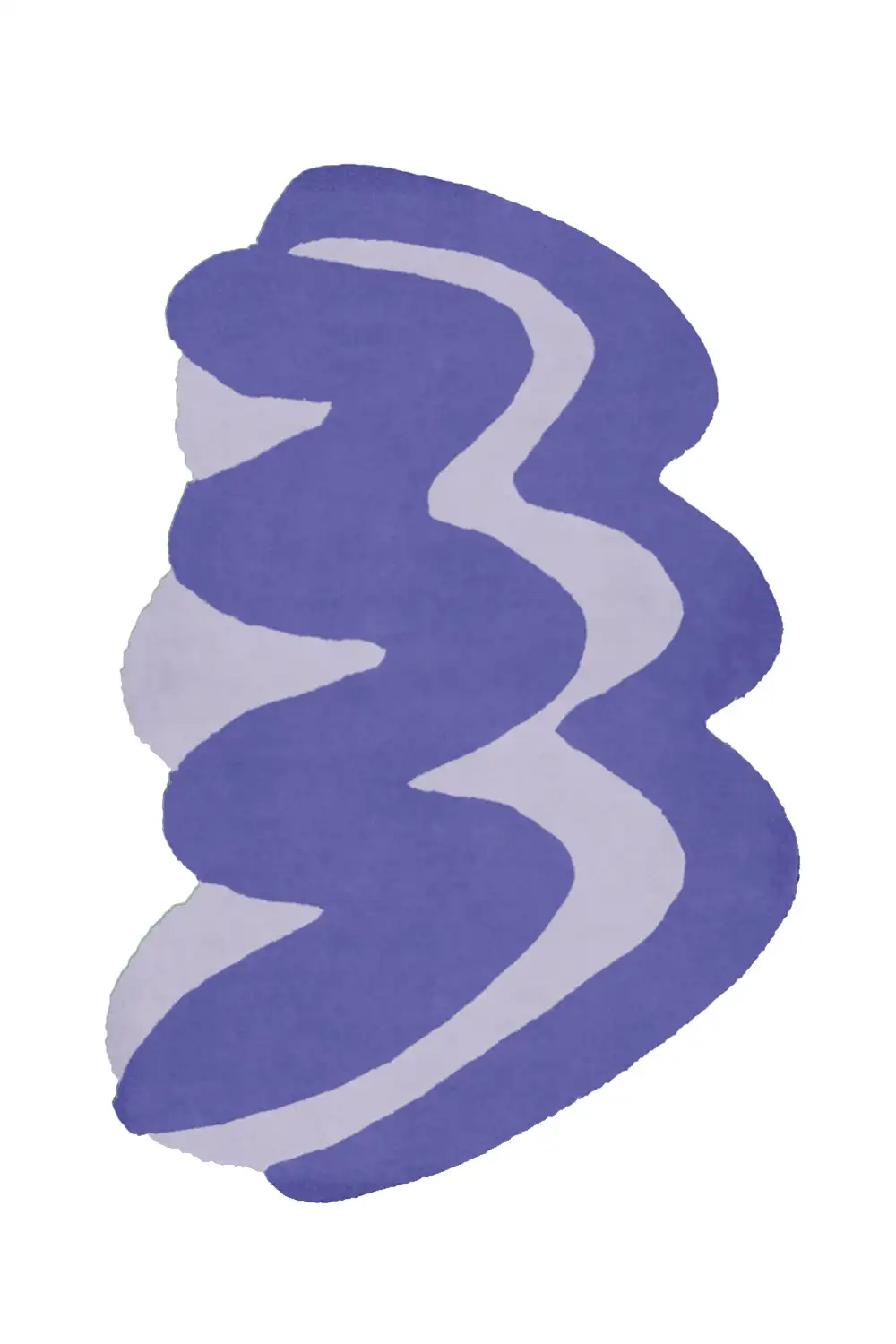 Customizable Wavy Zig Zag Tufted Wool Rug - Image 6