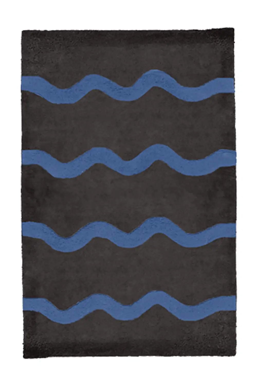 Customizable Wavy Striped Tufted Wool Rug - Image 4