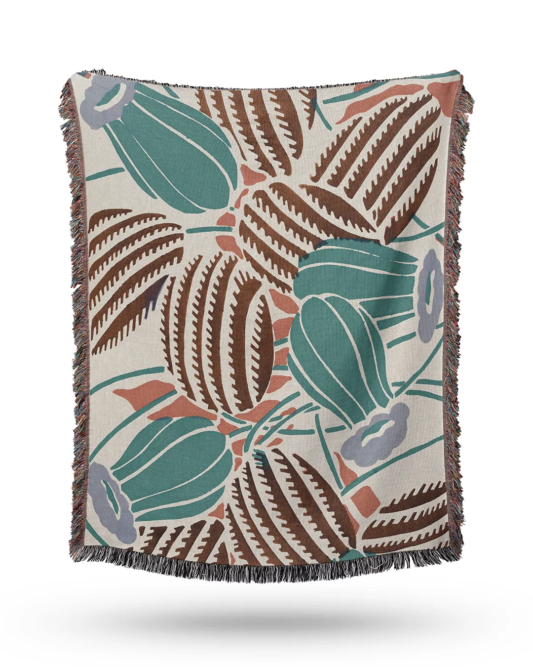 Desert Bloom Cotton Woven Throw Blanket - Image 5