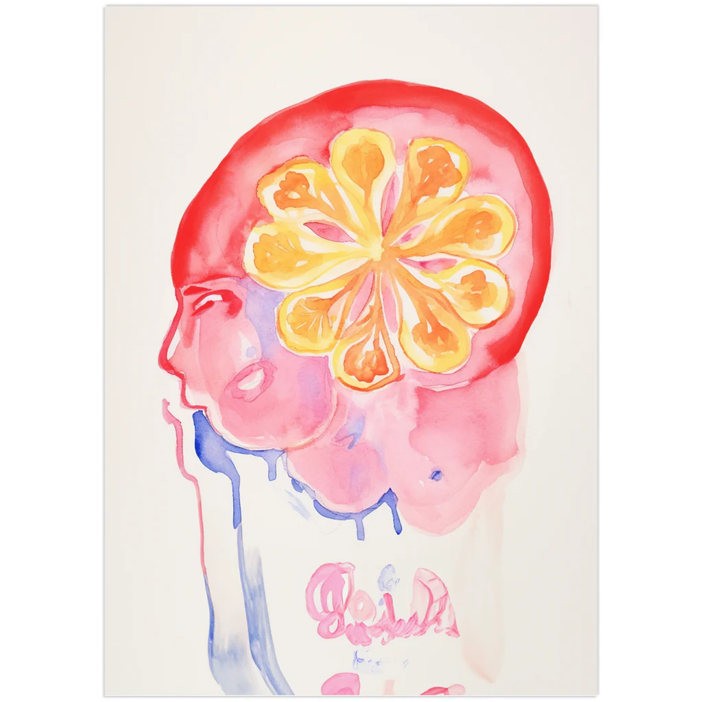 Fruitful Thoughts Watercolor Art Print - Image 4