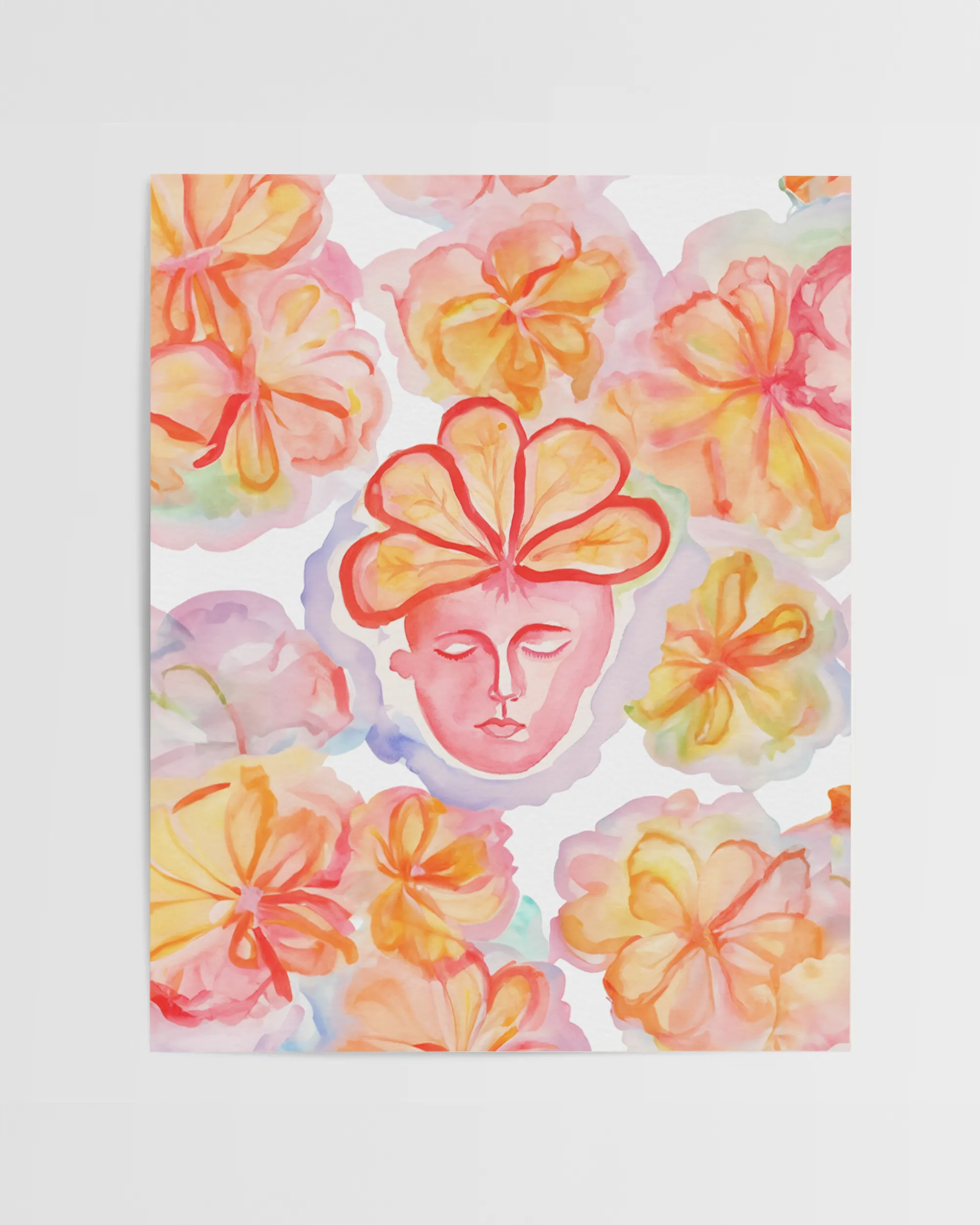 Fruitful Contemplation Watercolor Art Print - Image 4