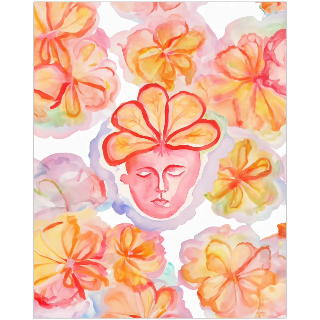 Fruitful Contemplation Watercolor Art Print - Image 5
