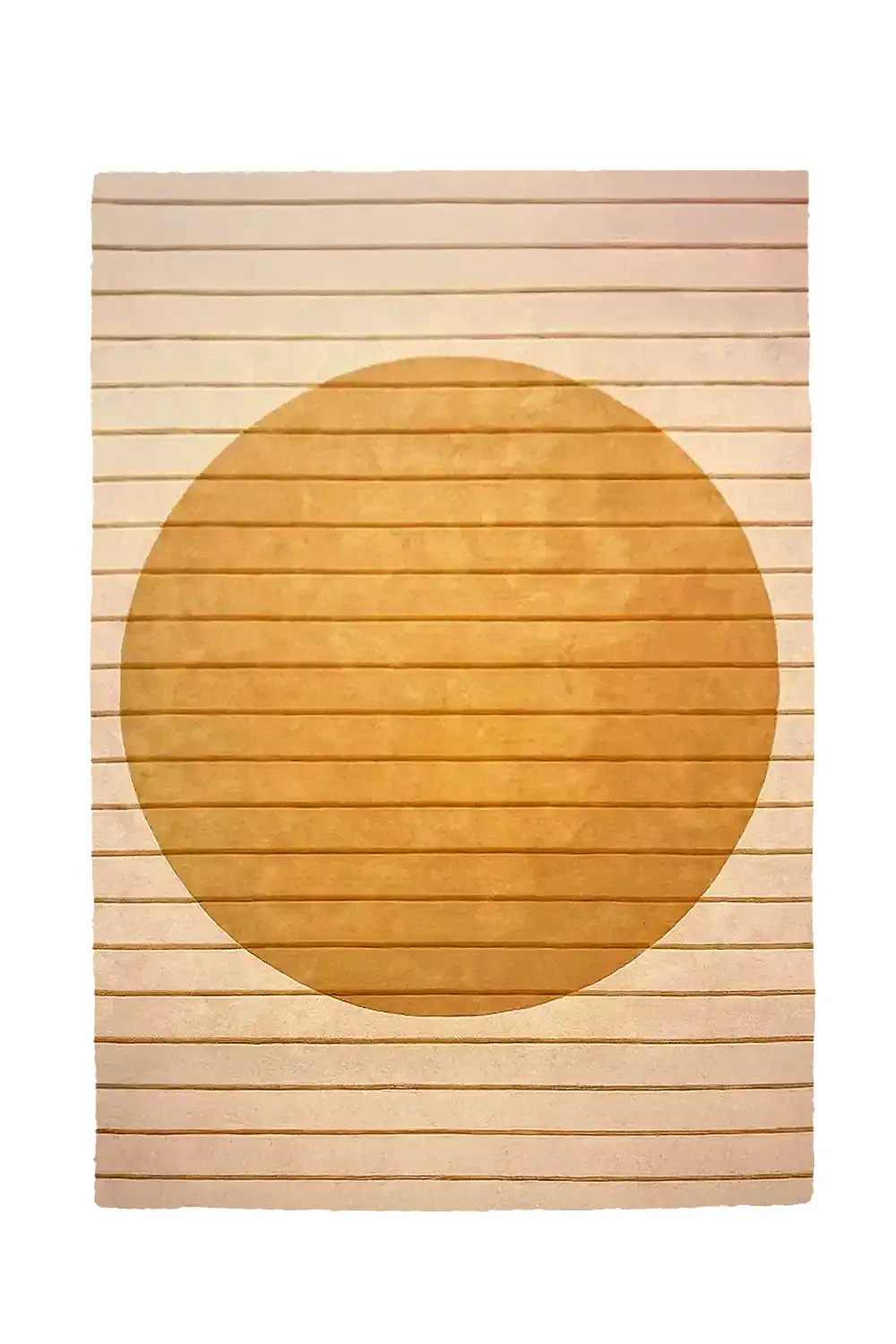 Golden Geometry Hand-Tufted Wool Rug - Image 10